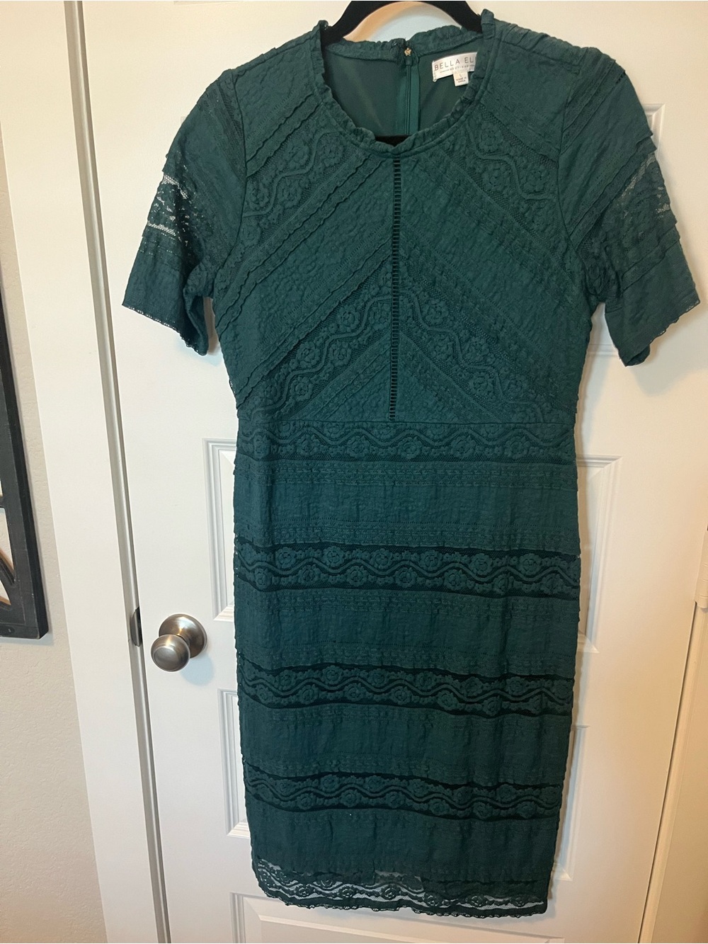 Bella Dahl Emerald Green Lace Sheath Dress